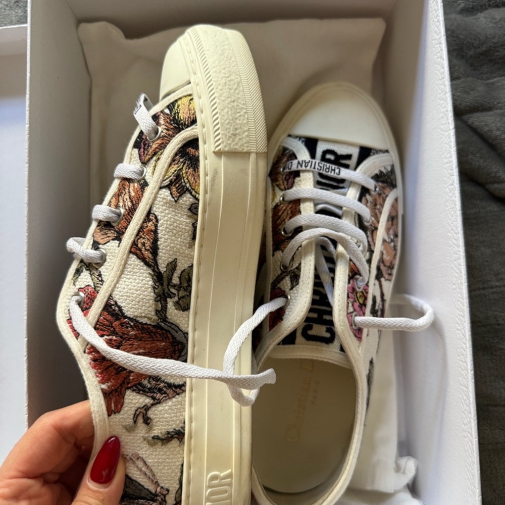 Dior Floral Canvas Sneakers